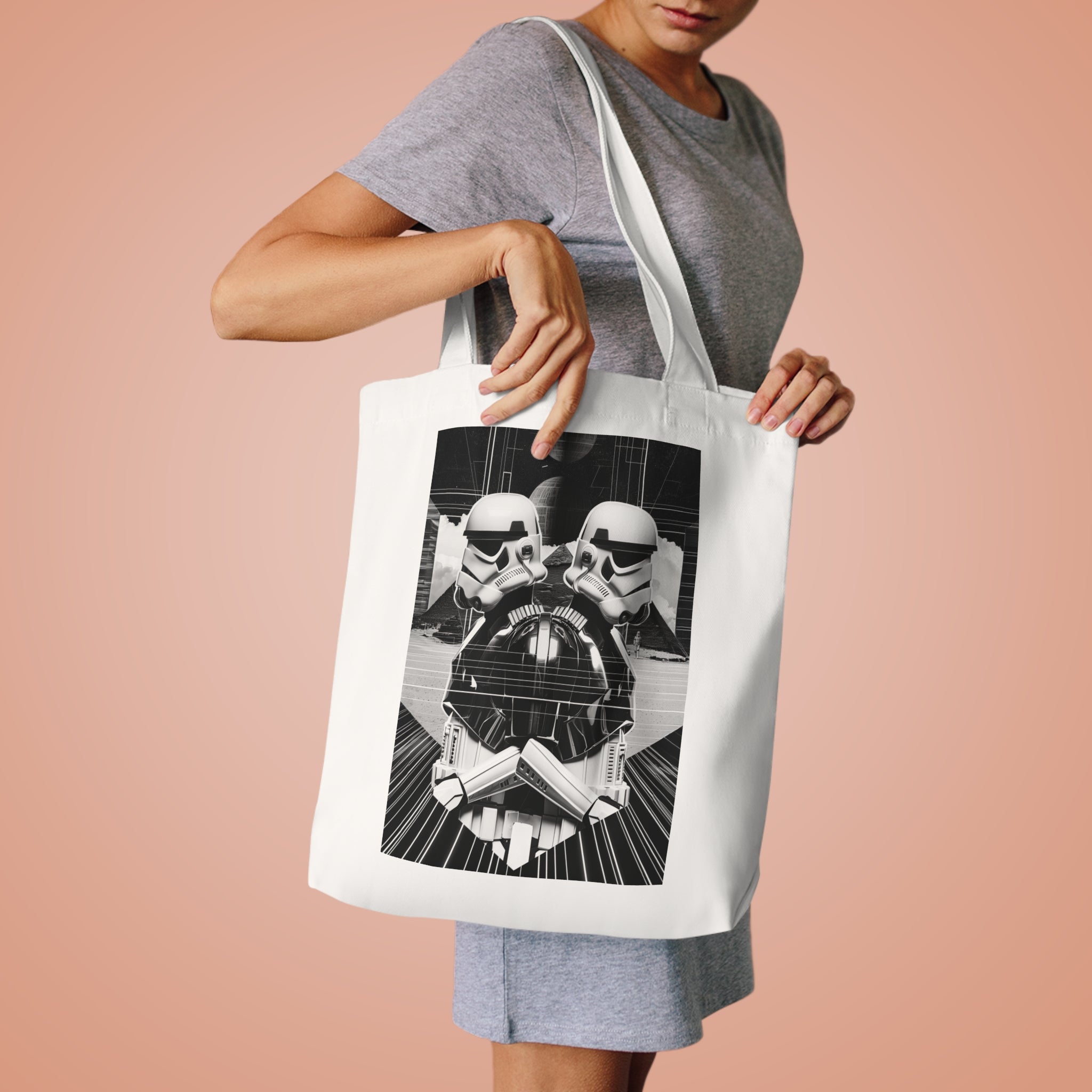 Twin Troopers Cotton Tote Bag